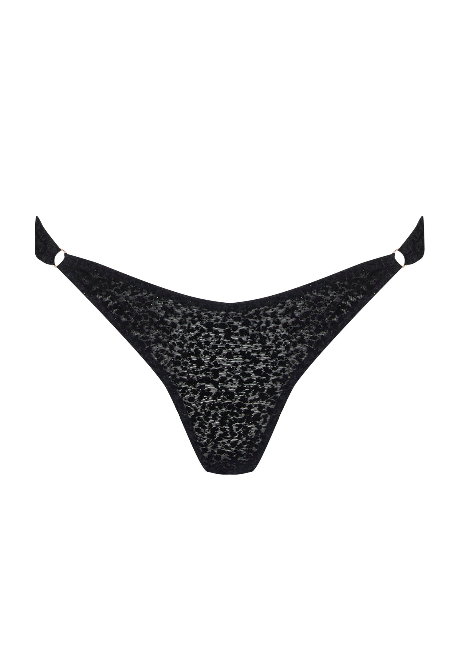 Muse by Coco de Mer Ava Open Knicker - Ouvert Panty (Black) | Avec Amour Sexy Lingerie
