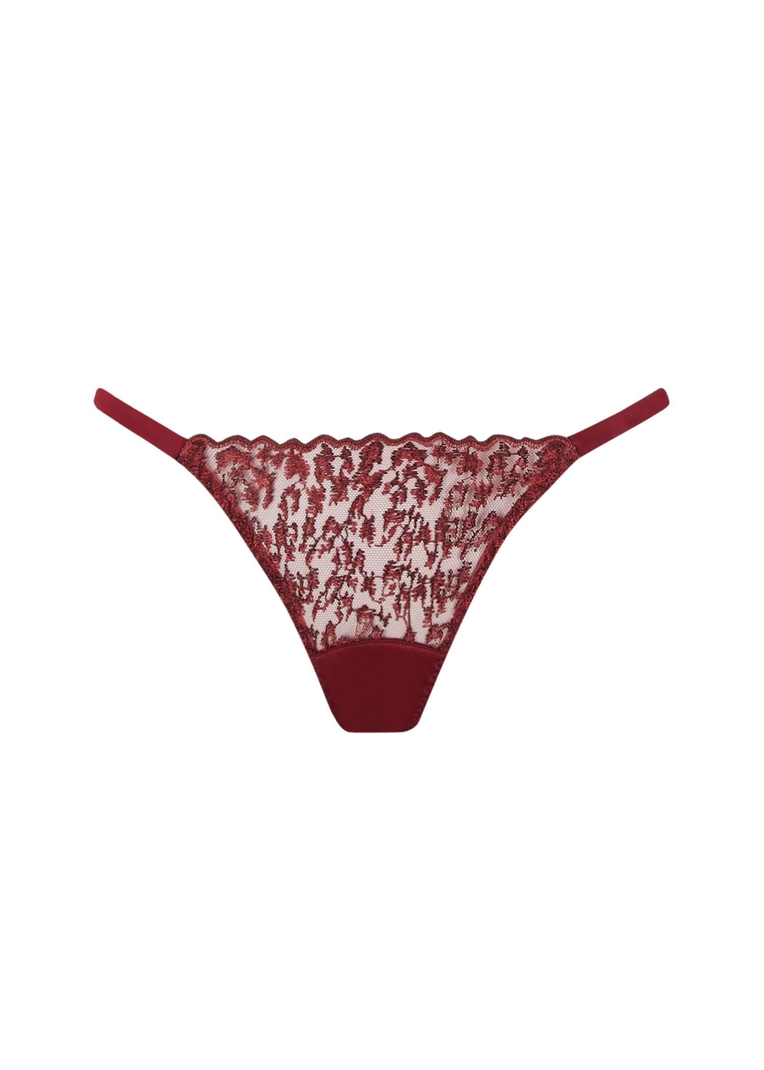 Muse by Coco de Mer - Lola Brazilian Knicker (Red Leopard) | Avec Amour Luxury Lingerie