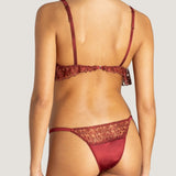 Muse by Coco de Mer - Lola Brazilian Knicker (Red Leopard) | Avec Amour Luxury Lingerie