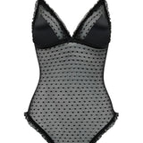 Muse by Coco de Mer - Sadie Bodysuit (Black) - Soft Lace, Silk Cups | Avec Amour Luxury Lingerie