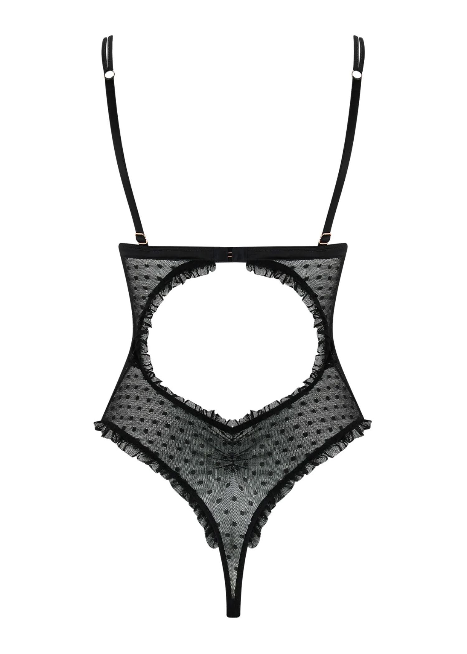 Muse by Coco de Mer - Sadie Bodysuit (Black) - Soft Lace, Silk Cups | Avec Amour Luxury Lingerie