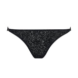 Muse by Coco de Mer Ava Brazilian Knicker - Peep Back Bottom (Black) | Avec Amour Sexy Lingerie