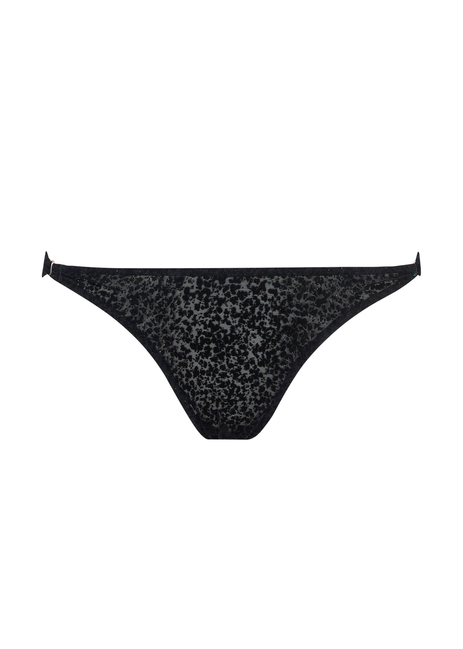 Muse by Coco de Mer Ava Brazilian Knicker - Peep Back Bottom (Black) | Avec Amour Sexy Lingerie