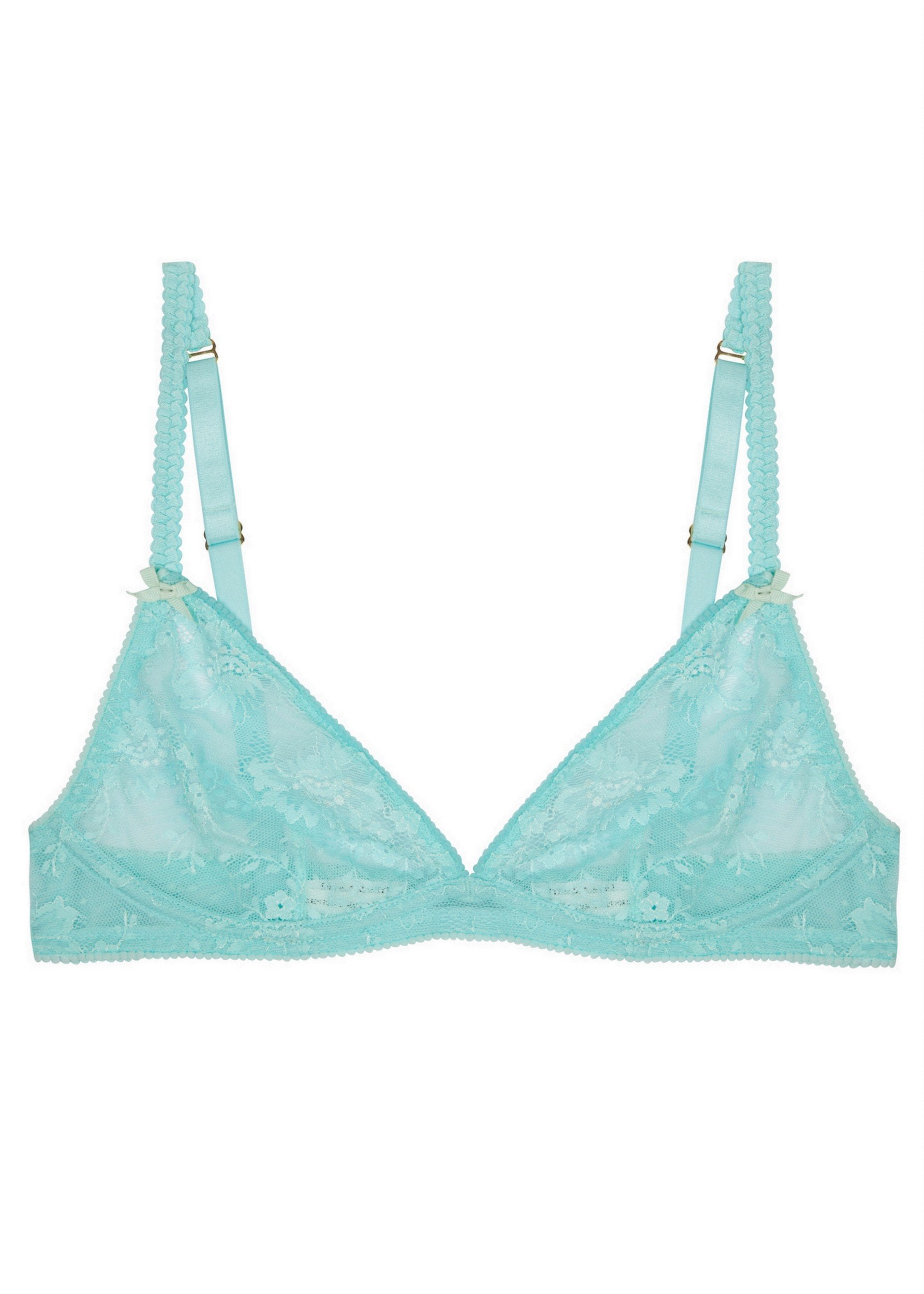 Gwyneth Gazing (TURQ) Demi Wire Bra-Bras-Stella McCartney Lingerie-AvecAmourLingerie