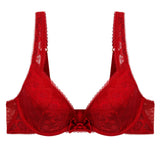 Mathilda Giggling (Carmine) Contour Plunge Bra-Bras-Stella McCartney Lingerie-AvecAmourLingerie