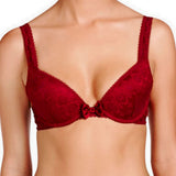 Mathilda Giggling (Carmine) Contour Plunge Bra-Bras-Stella McCartney Lingerie-AvecAmourLingerie