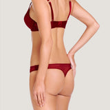 Mathilda Giggling (Carmine) Contour Plunge Bra-Bras-Stella McCartney Lingerie-AvecAmourLingerie