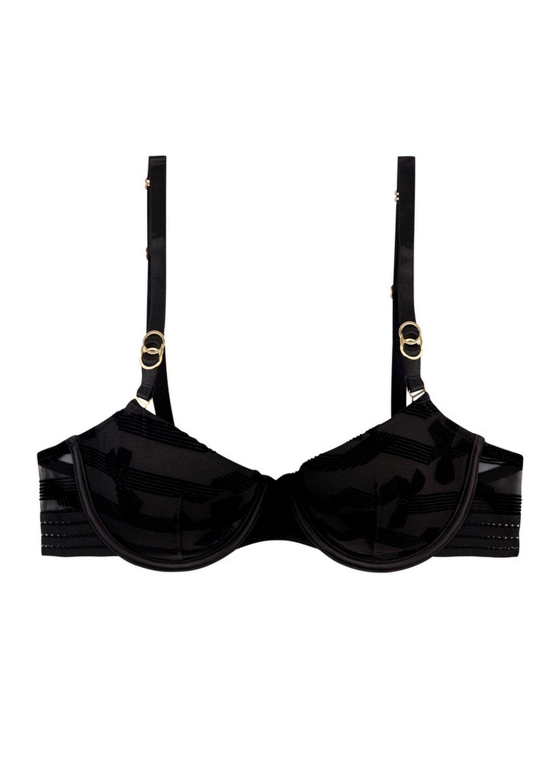 Fleur Dancing (Black) Contour Balconette-Bras-Stella McCartney Lingerie-AvecAmourLingerie