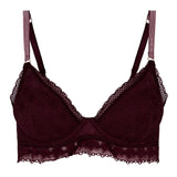Jasmine Inspiring (Garnet Red) Contour Plunge Bra-Bras-Stella McCartney Lingerie-AvecAmourLingerie