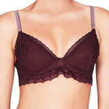Jasmine Inspiring (Garnet Red) Contour Plunge Bra-Bras-Stella McCartney Lingerie-AvecAmourLingerie