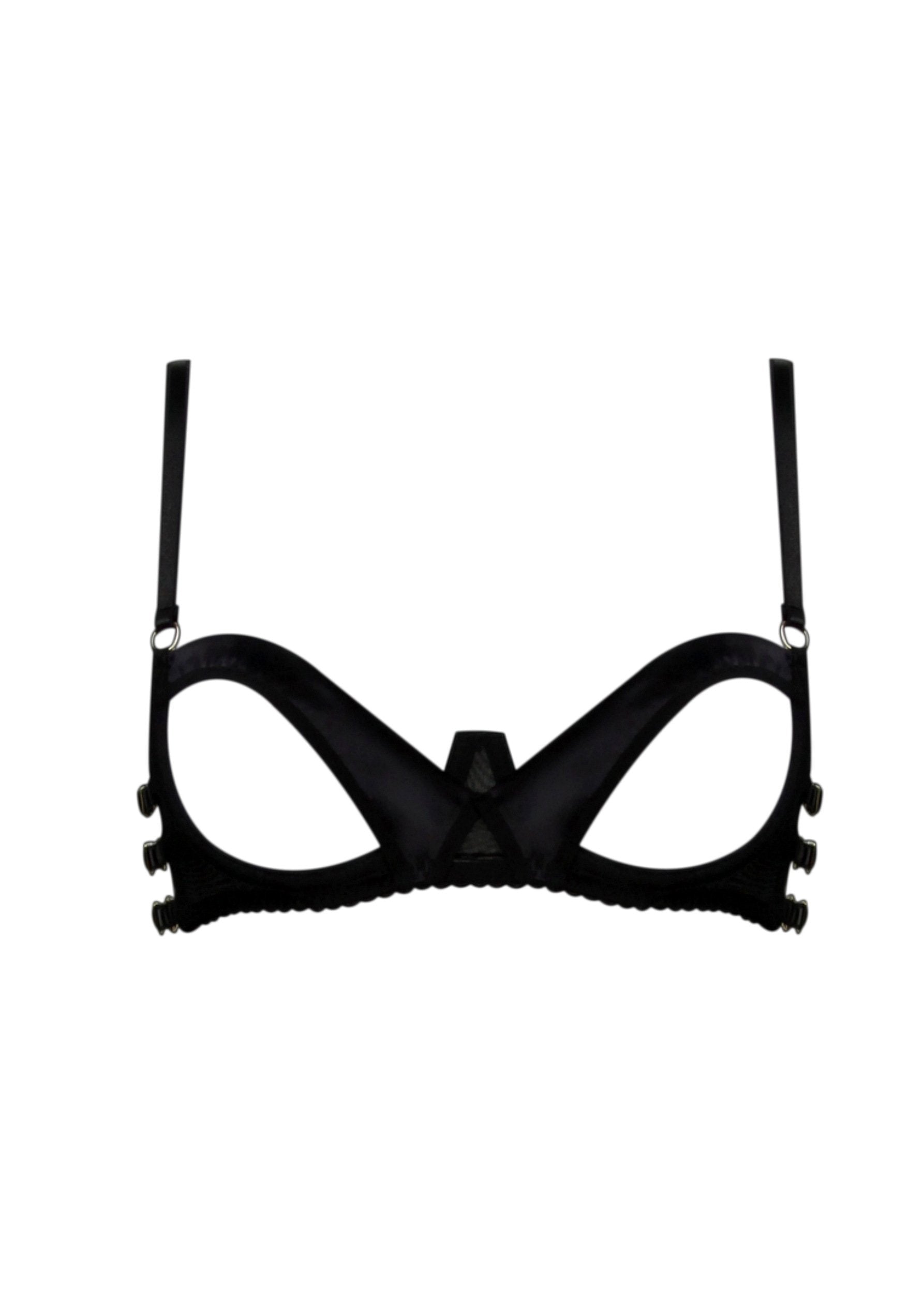 Dahlia Cupless Bra-Bras-ELF Zhou-AvecAmourLingerie