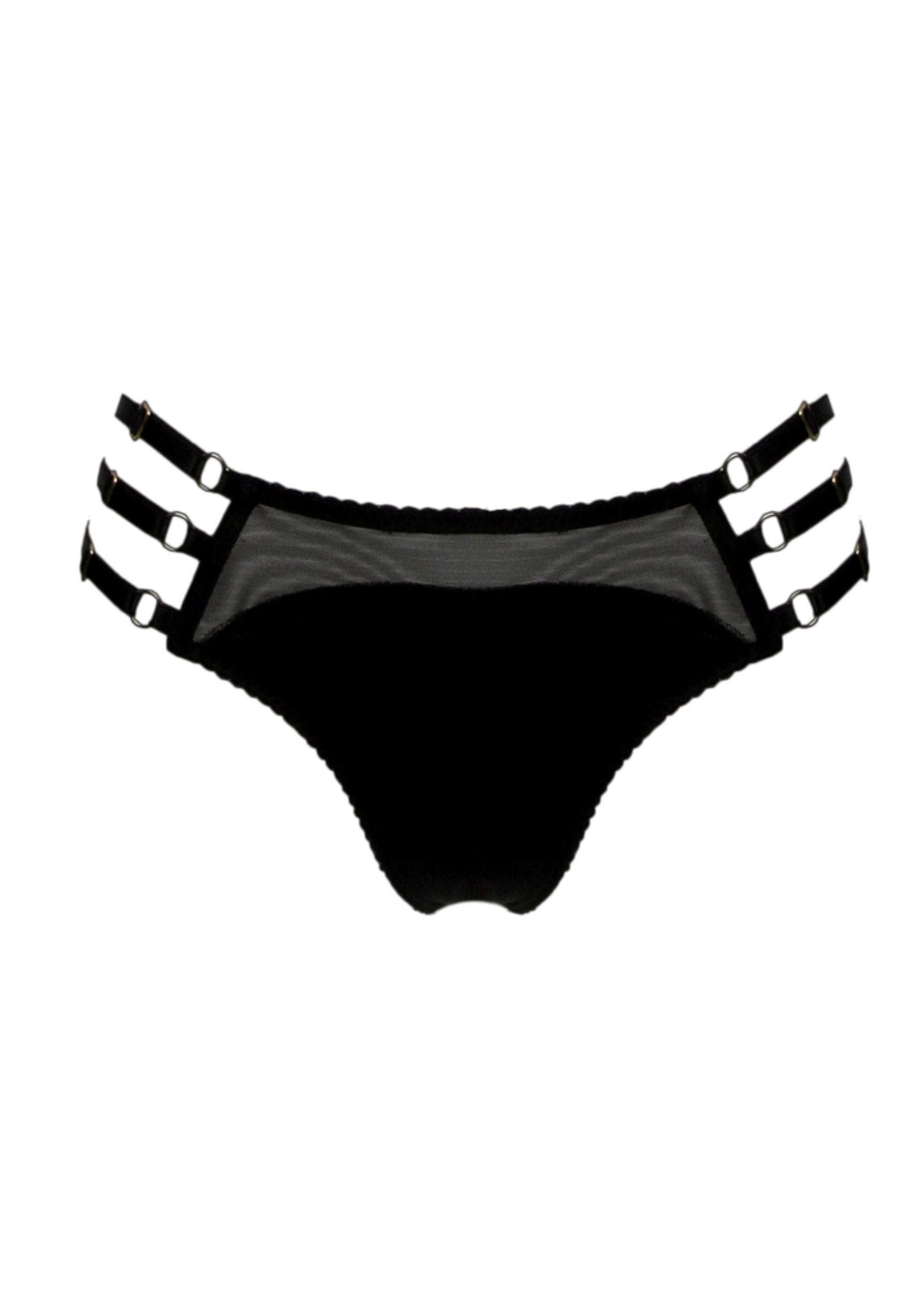 Dahlia Adjustable Side Thong-Bottoms-ELF Zhou-AvecAmourLingerie