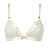 Signature Soft Mesh Cabaret Bra (Cream)-Bras-Bordelle-AvecAmourLingerie