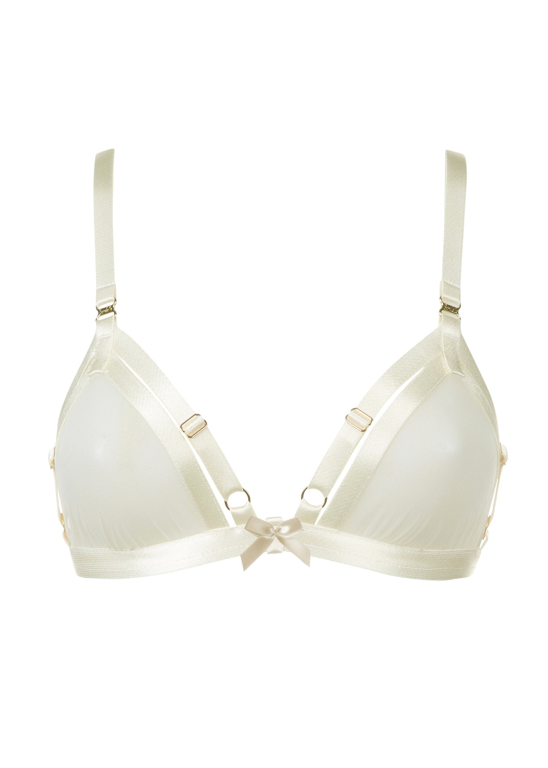 Signature Soft Mesh Cabaret Bra (Cream)-Bras-Bordelle-AvecAmourLingerie