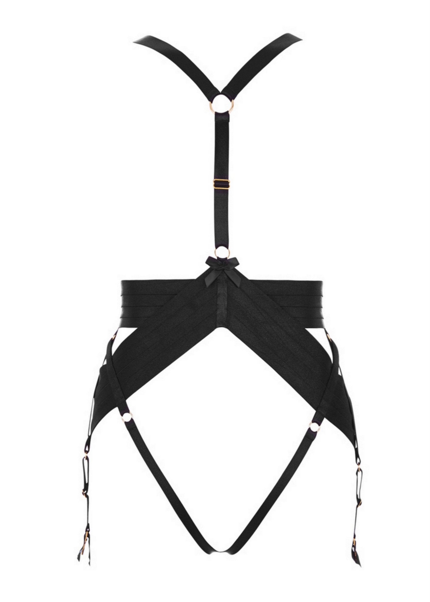 Asobi (Black) Harness-Bodywear-Bordelle-AvecAmourLingerie