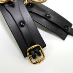 Bridge Cuff Set (Black)-Accessories-ELF Zhou-AvecAmourLingerie