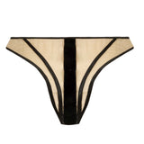 The Lovis Vanua Nude Mesh Thong - Luxury Lingerie