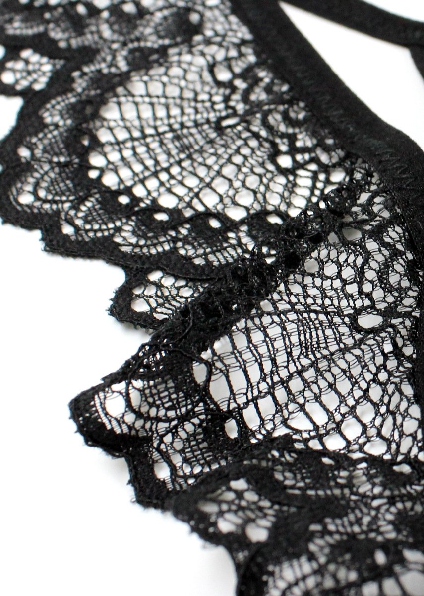 Kane (Black) Cutout Thong-Bottoms-Thistle & Spire-AvecAmourLingerie