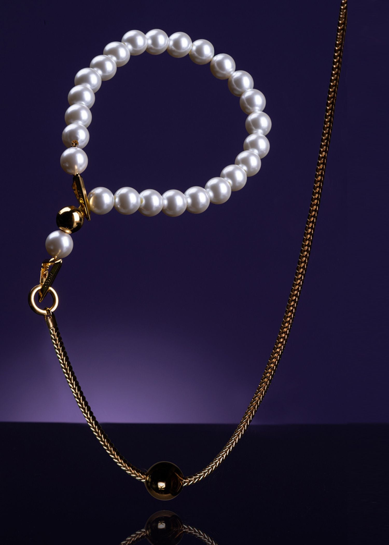 UPKO Moist Eyes Pearl Collar Choker / Necklace - Luxury Fashion Jewelry | Avec Amour Luxury Lingerie