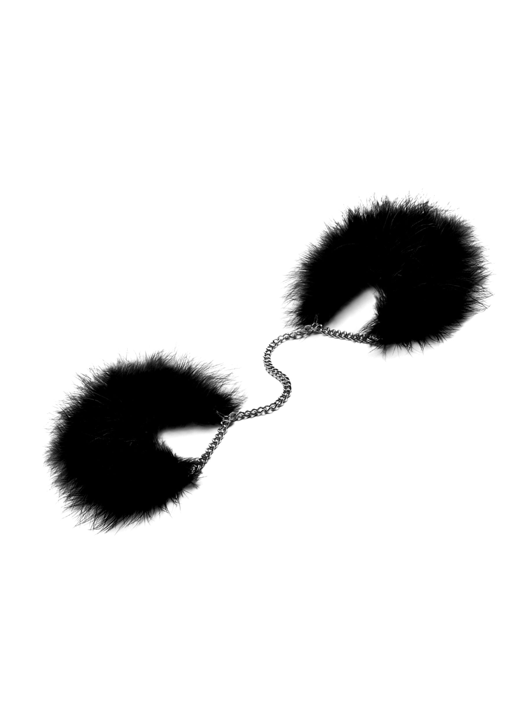 Bijoux Indiscrets ZAZAZU Feather Cuffs (Black) | Avec Amour Lingerie