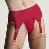 Tapage Nocturne Garter Belt with Bands (Red)