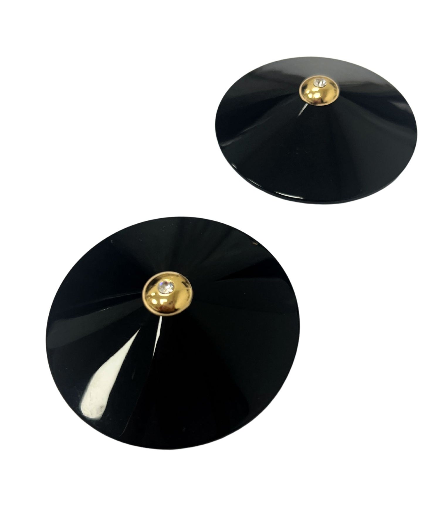 Crystal Nipple Cover (Black/Gold)