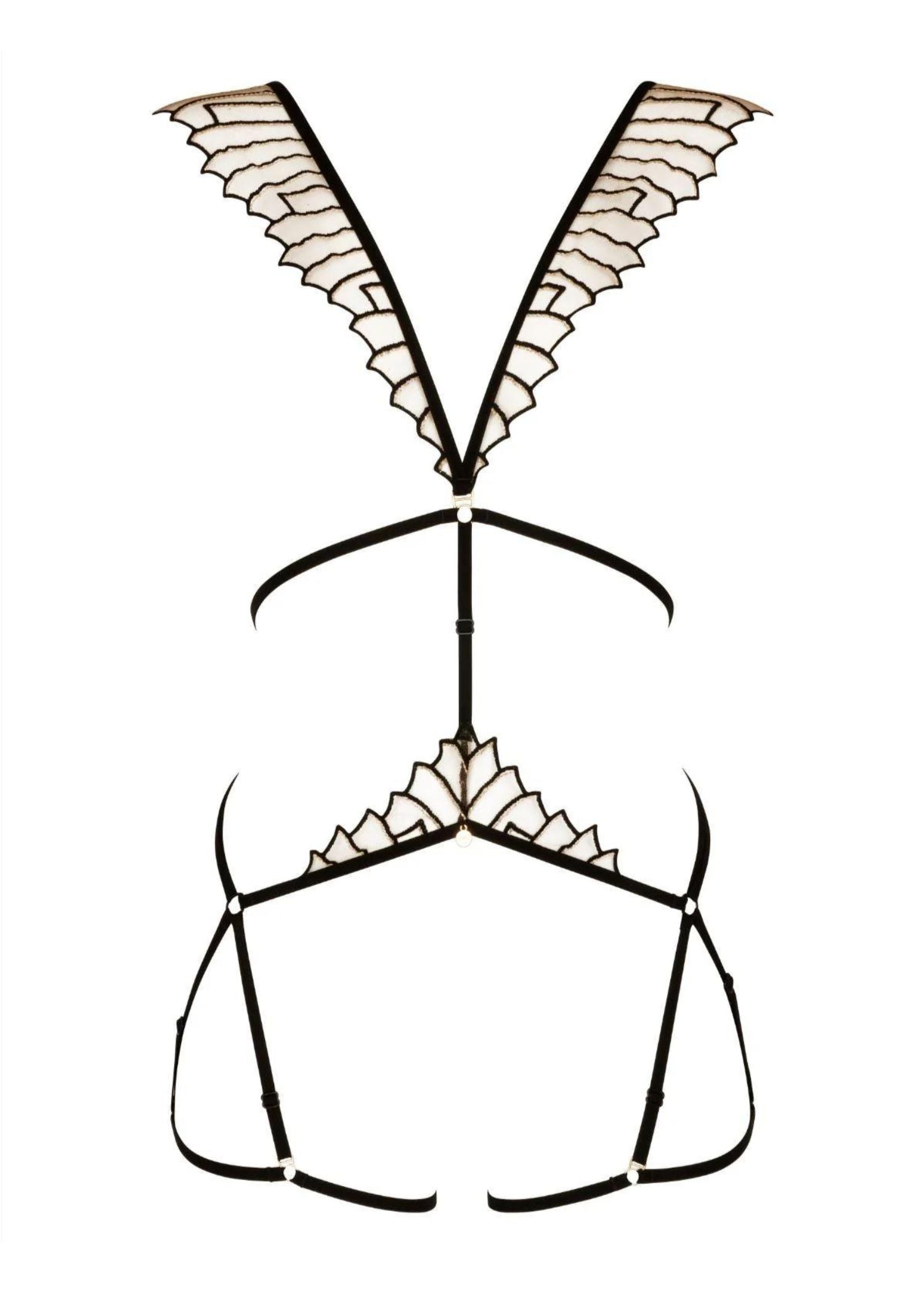 Atelier Amour COSMIC DREAM Harness (Black) | Avec Amour Sexy Lingerie