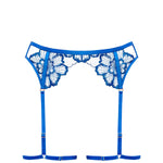 Bluebella CATALINA Thigh Harness (Egyptian Blue/Sheer) | Avec Amour Sexy Lingerie
