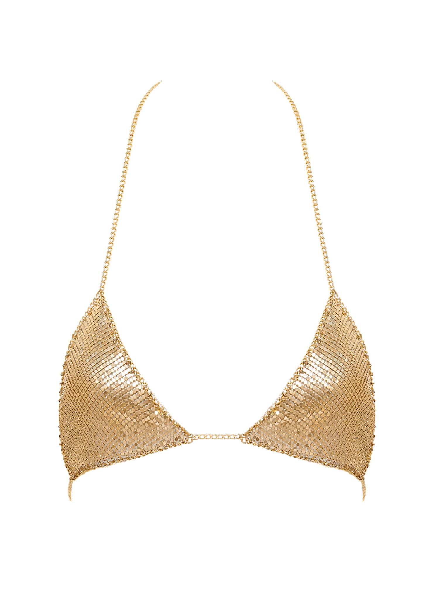 Bluebella Cyla Chainmail Soft Bra (Gold) | Avec Amour Lingerie