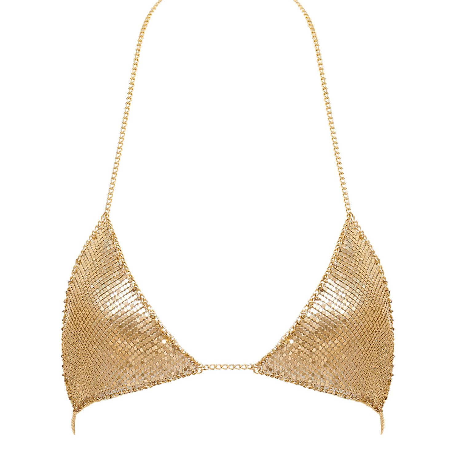Bluebella CYLA Chainmail Soft Bra (Gold) | Avec Amour Sexy Lingerie