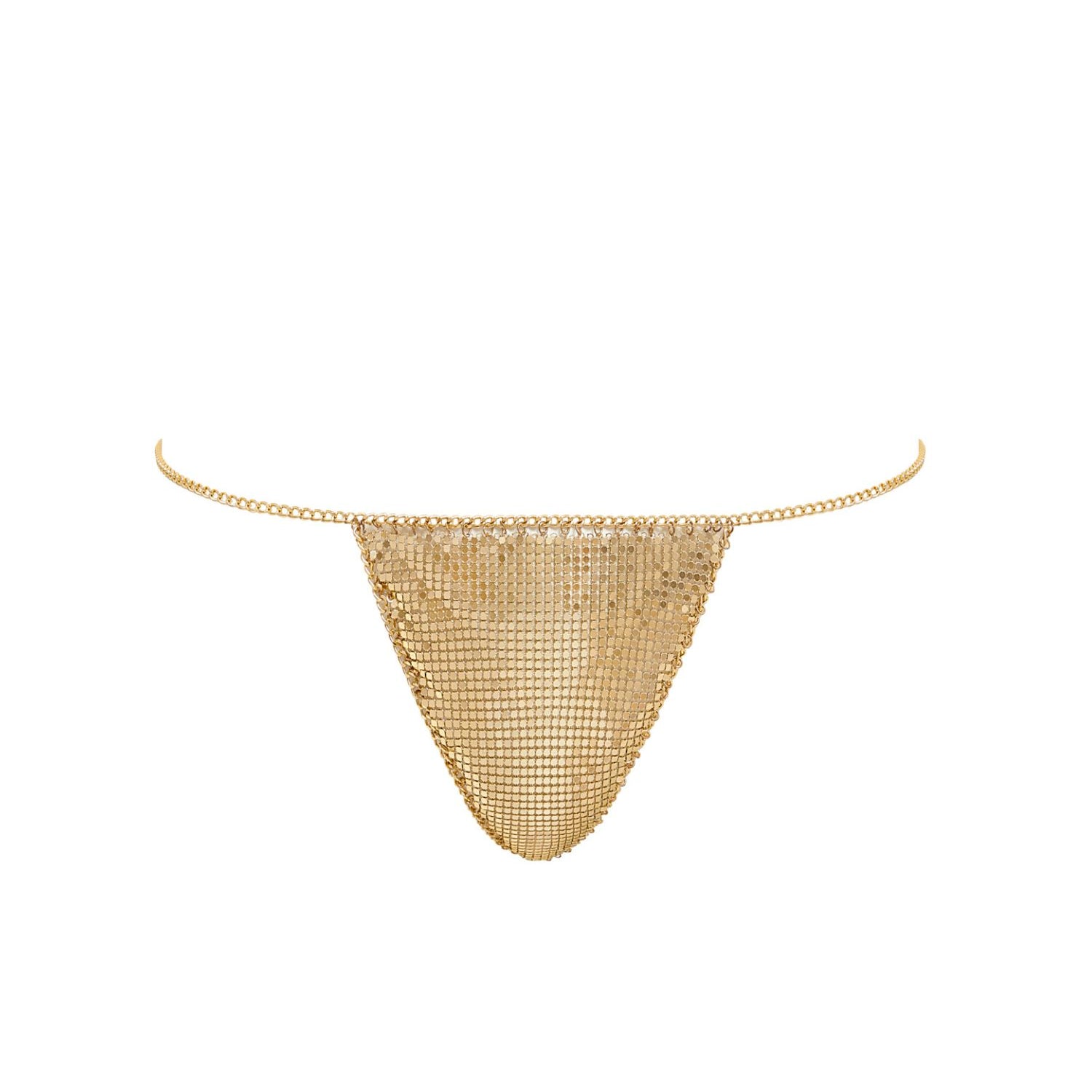 Bluebella CYLA Chainmail Thong (Gold) | Avec Amour Sexy Lingerie