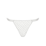 Bluebella ELSA Diamond Lattice Thong (Silver/Clear) | Avec Amour Sexy Lingerie