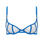 Bluebella ETTA Wired Bra (Egyptian Blue/Sheer) | Avec Amour Sexy Lingerie