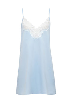 Bluebella ISABELLA Luxury Short Chemise (Ice Water Blue) | Avec Amour Sexy Lingerie