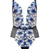 Bluebella LYANDRA Soft Body (Egyptian Blue/Black/Sheer) | Avec Amour Sexy Lingerie