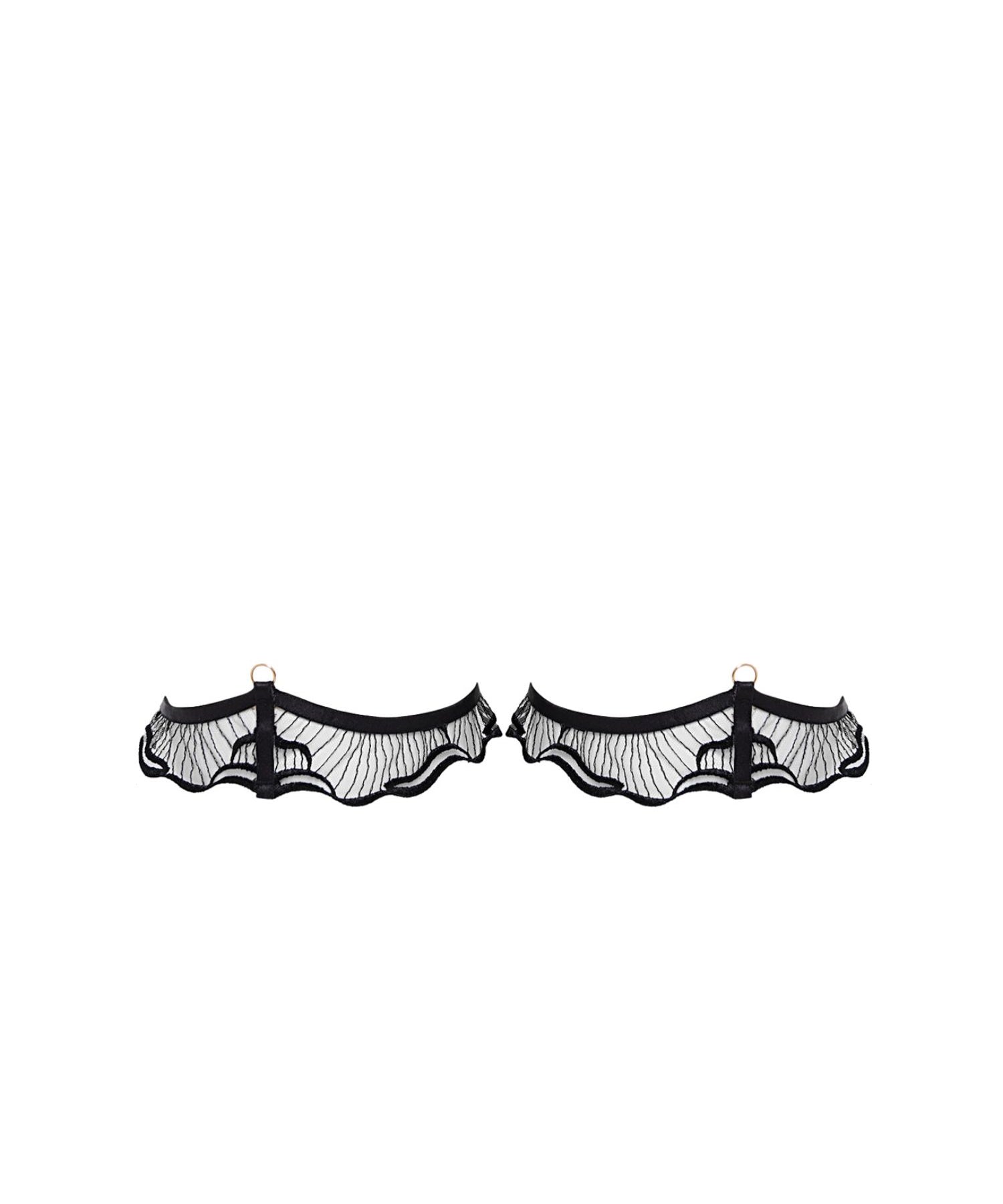Bluebella MARABEL Detachable Thigh Garters (Black/Sheer) | Avec Amour Sexy Lingerie