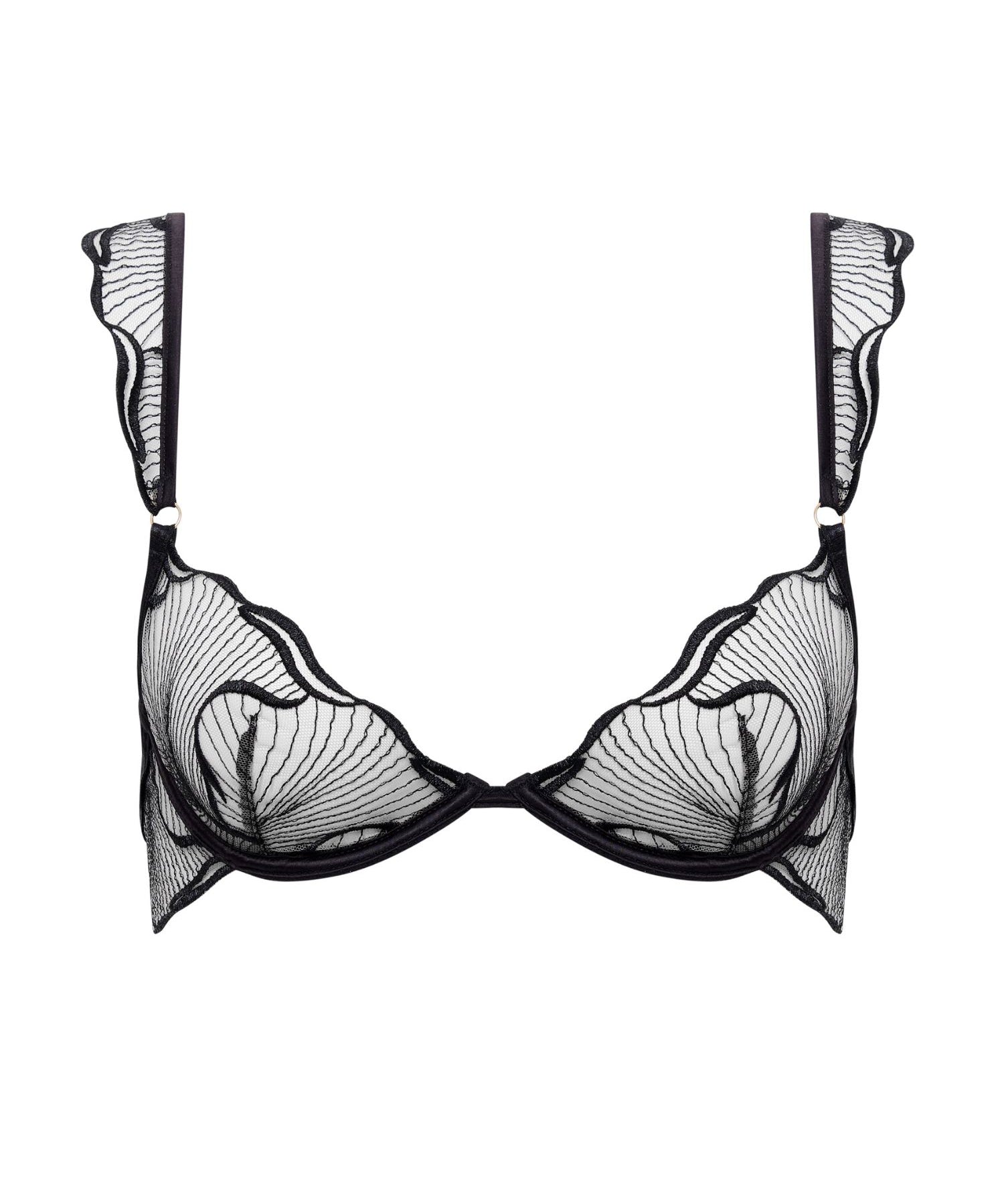 Bluebella MARABEL Wired Bra (Black/Sheer) | Avec Amour Sexy Lingerie