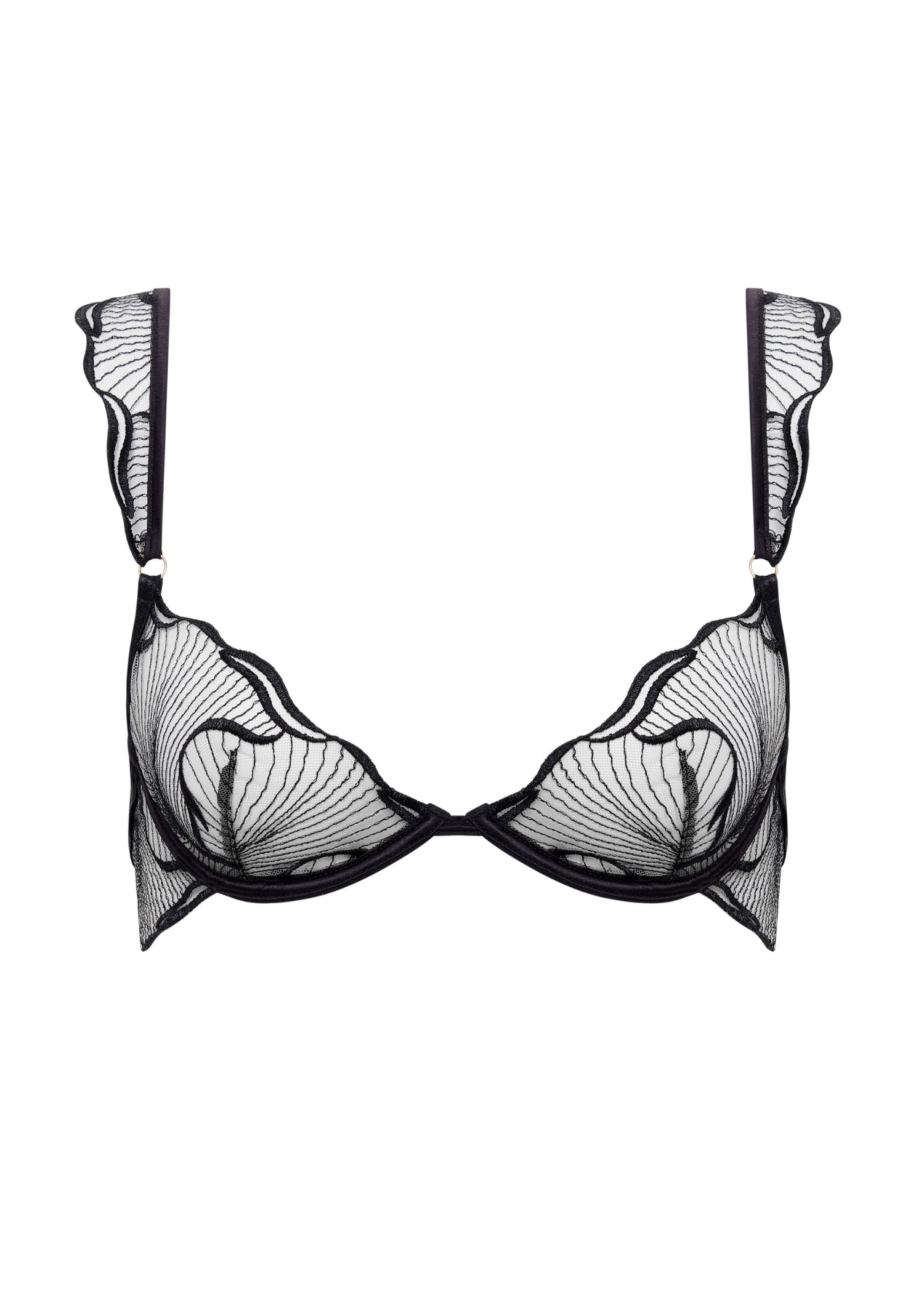 Bluebella MARABEL Wired Bra (Black/Sheer) | Avec Amour Sexy Lingerie