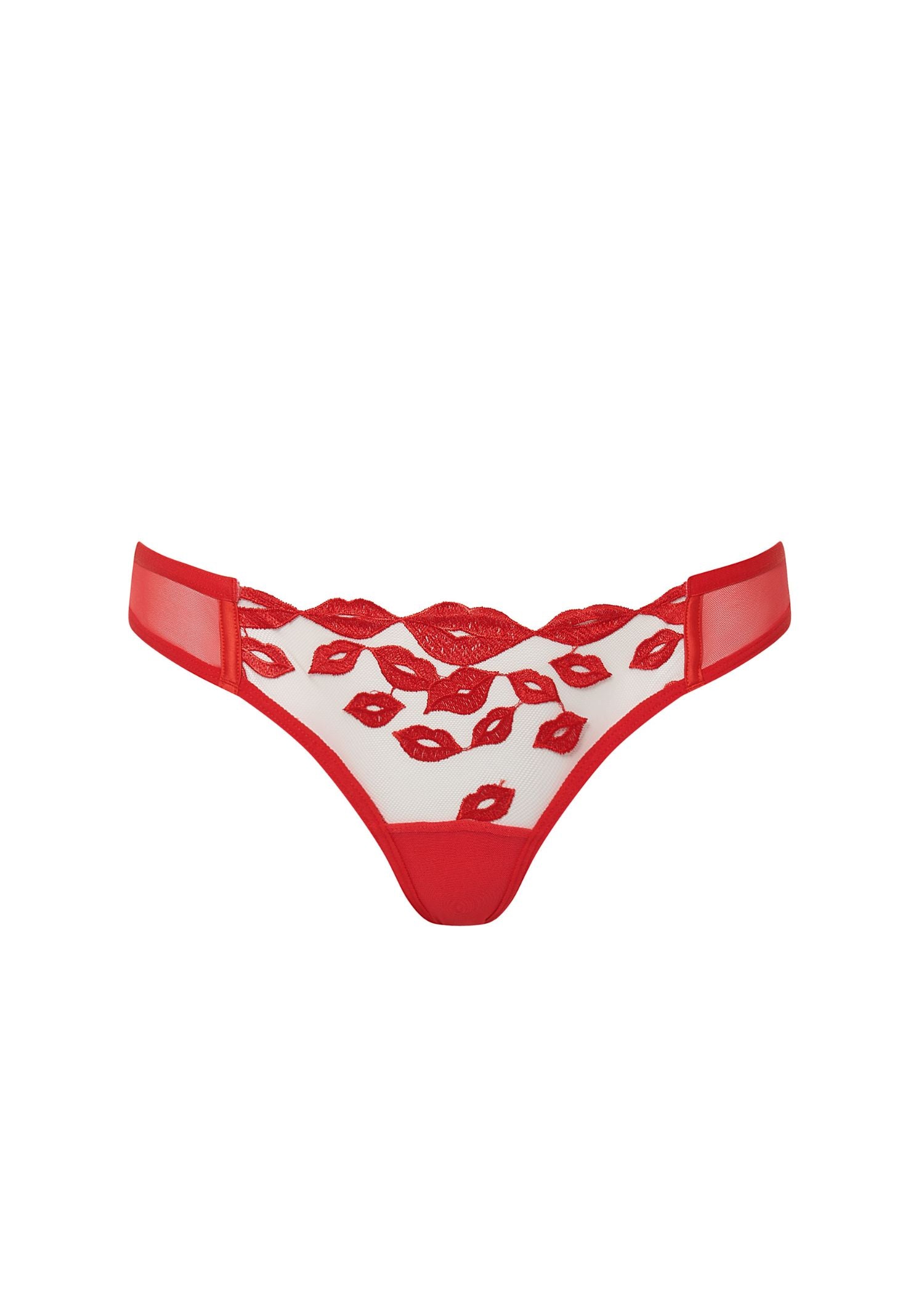 Bluebella MARIAN Panty (Tomato Red/Sheer) | Avec Amour Sexy Lingerie