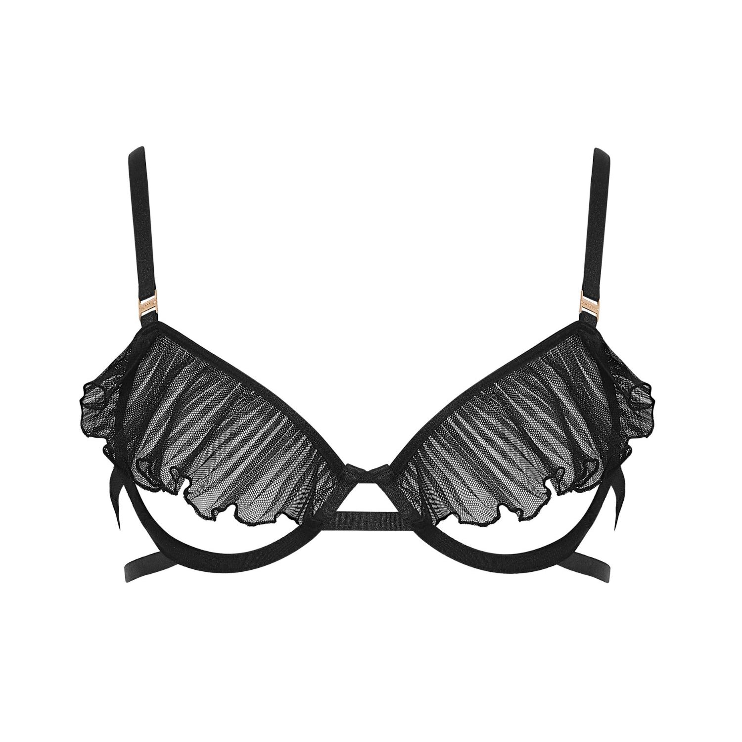 Bluebella MATISSE Semi-Open Wired Bra (Black) | Avec Amour Sexy Lingerie