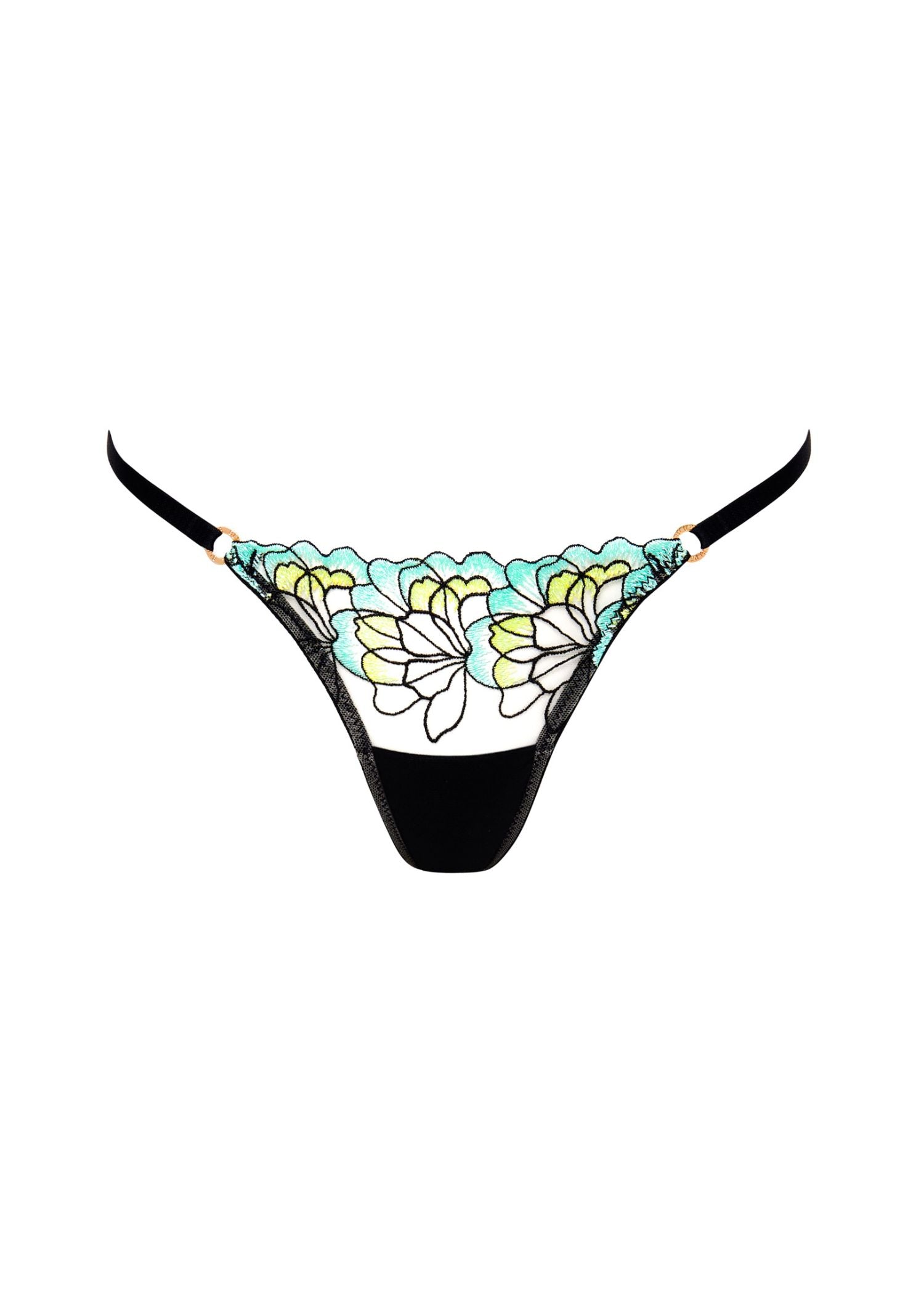 Bluebella SERENA Panty (Mint/Lemon/Black) | Avec Amour Sexy Lingerie