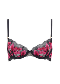 Bluebella VIVIENNE Wired Bra (Fuchsia Pink/Red/Black) | Avec Amour Sexy Lingerie