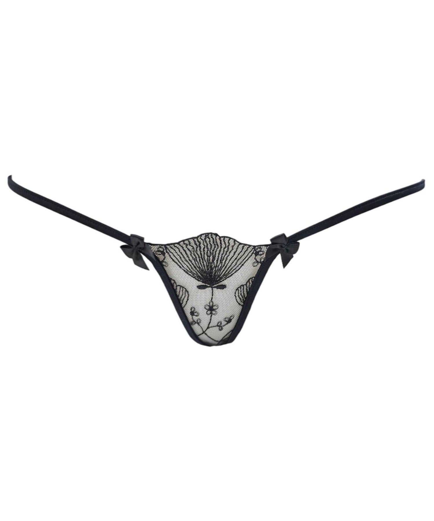 Lucky Cheeks MANDRAKE ROOT Sexy G-String (Black) | Avec Amour Sexy Lingerie