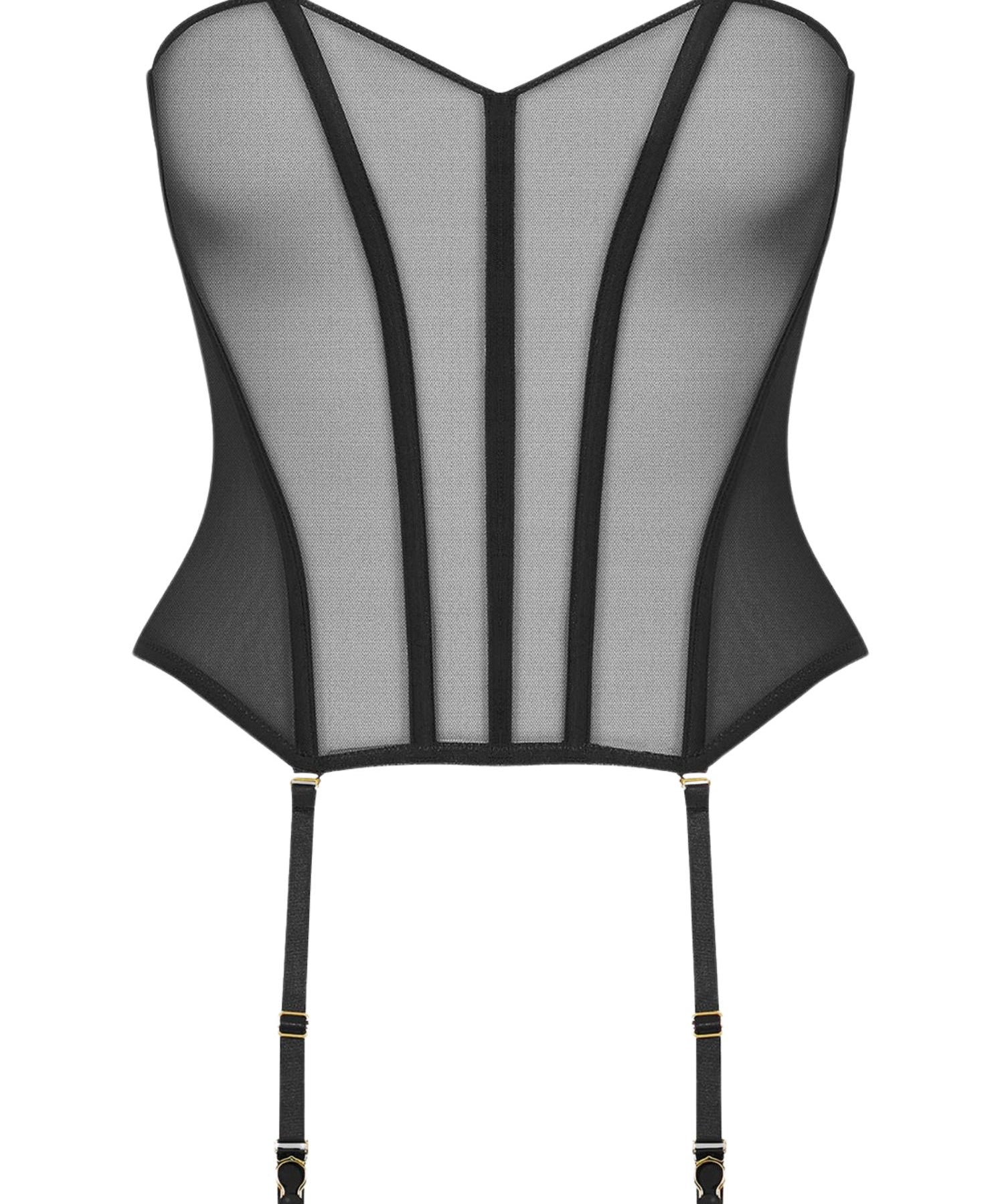 Maison Close L'AMOUREUSE Corset (Black) | Avec Amour Sexy Lingerie