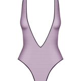 Maison Close L'AMOUREUSE Thong Body (Purple) | Avec Amour Sexy Lingerie