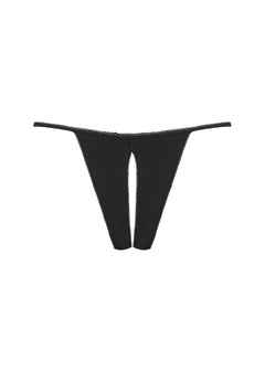 Maison Close LE PETIT SECRET Openable Thong (Black) | Avec Amour Sexy Lingerie