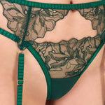 BLUEBELLA - Astra Thigh Harness (Adventurine Green) | Avec Amour Lingerie
