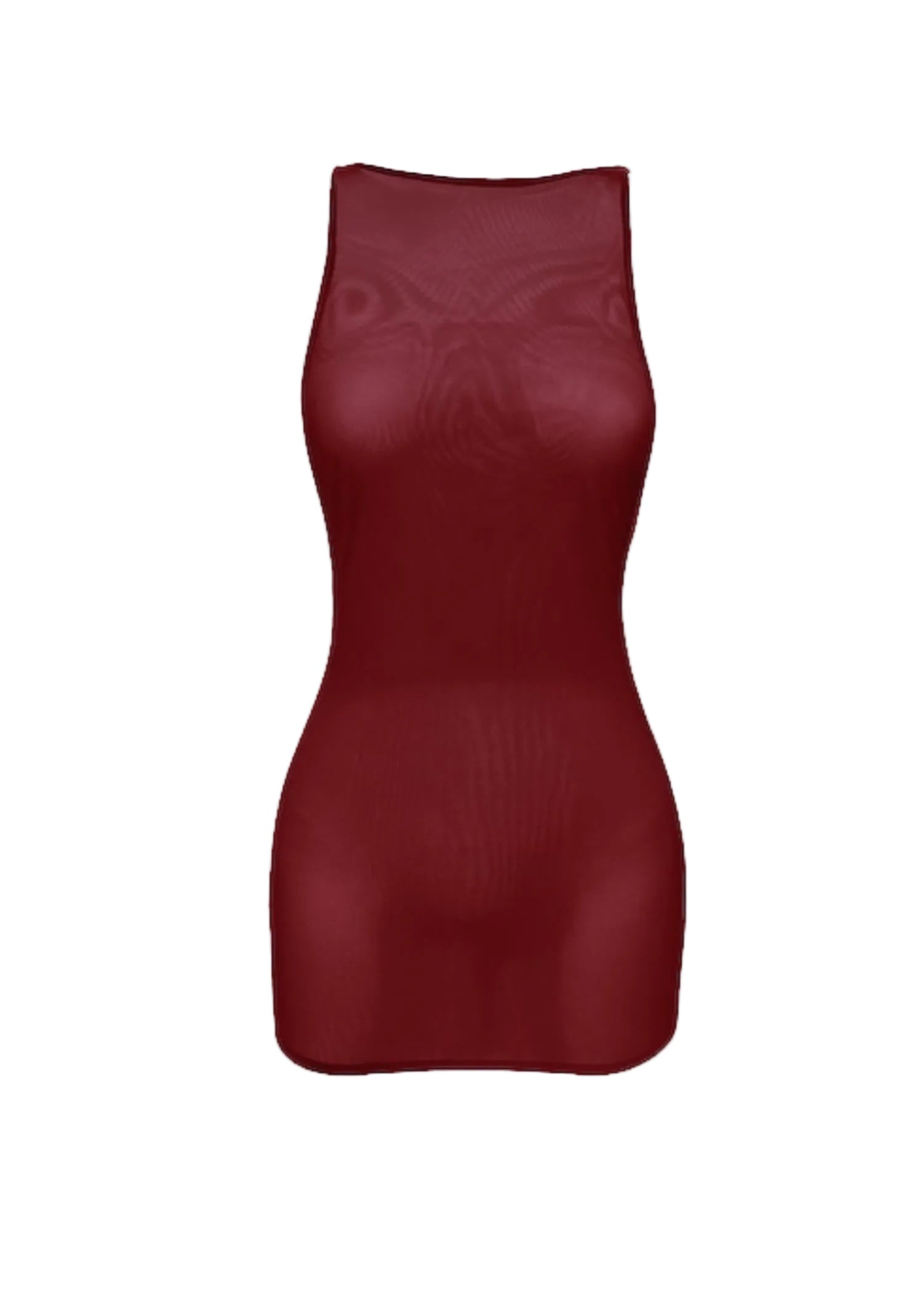 AVAM SHEER Backless Dress (Red) | Avec Amour Lingerie