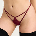 AVAM DIAMOND Thong (Red) | Avec Amour Lingerie