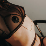 Chain Linked Nipple Cover (Black/Gold)